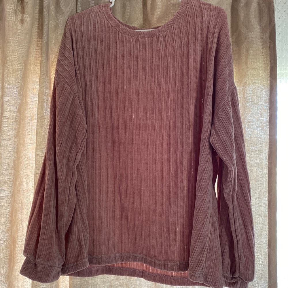 Pink Blush Chenille Sweater